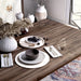 Lulu Mid-Century Modern Natural Tone Rectangular Dining Table, Seats 6