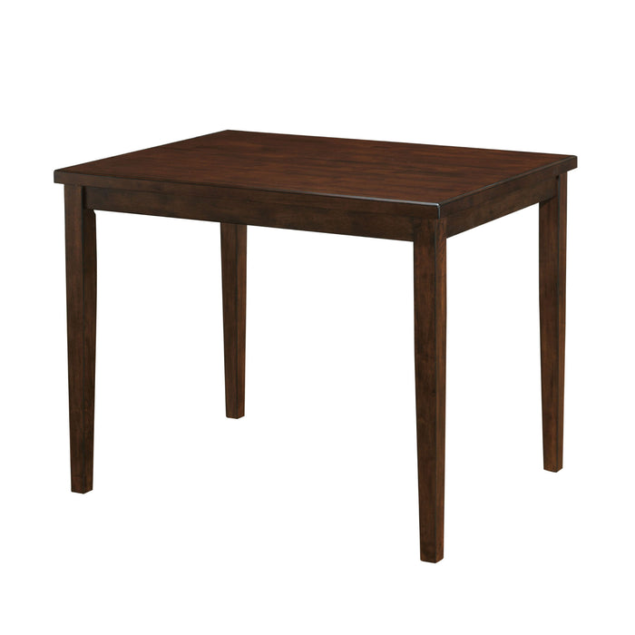 Lula Mid-Century Modern Counter Height Natural Tone Dining Table