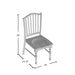 Mayville Black & Antique Oak Slatted Back Dining Chairs (Set of 2)