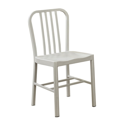 Massea Industrial Stainless Steel Dining Chair (Set of 2)