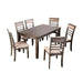 Dougherty Transitional Weathered Gray 7-Piece Dining Set