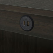 Jaxson Compact 3-Piece Island Set with Leatherette Stools & USB Ports