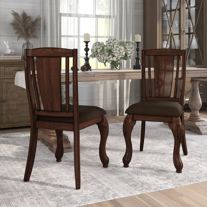 Jessener Traditional Cherry Dining Chairs (Set of 2)
