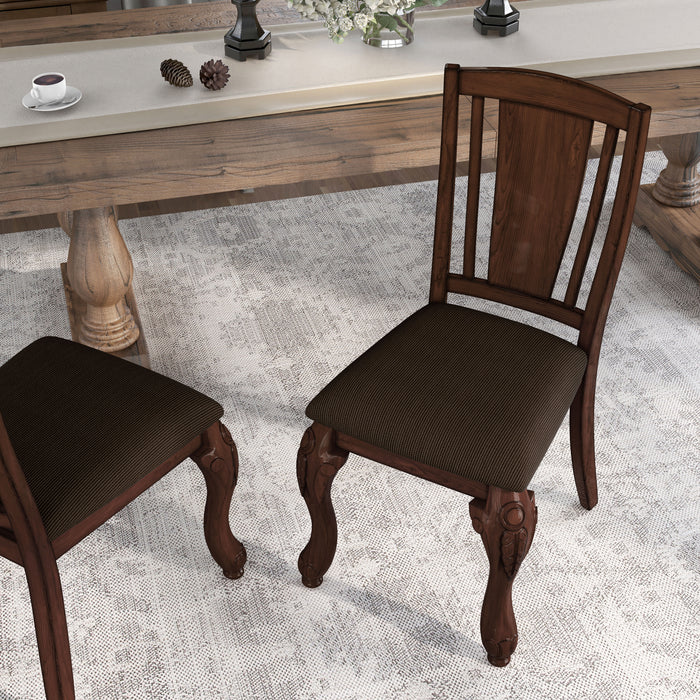 Jessener Traditional Cherry Dining Chairs (Set of 2)