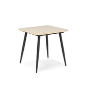 Mya Faux Stone Top & Dark Grey Mid-Century Modern 3-Piece Table Set