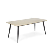 Mya Faux Stone Top & Dark Grey Mid-Century Modern 3-Piece Table Set