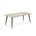 Mya Faux Stone Top & Dark Grey Mid-Century Modern 3-Piece Table Set