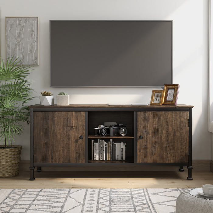 Kowal Modern Industrial Multi-Storage TV Stand (60 inch or 72 inch)