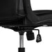 Conner Midnight Black Leatherette & Fabric Motorsport Gaming Chair