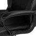Conner Midnight Black Leatherette & Fabric Motorsport Gaming Chair