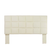 Geneva Biscuit Tufted Flax Flannelette Upholstered Headboard