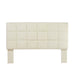 Geneva Biscuit Tufted Flax Flannelette Upholstered Headboard