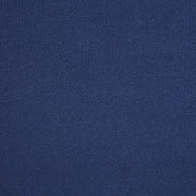 Swatch of navy blue upholstery on a modern glam upholstered bed