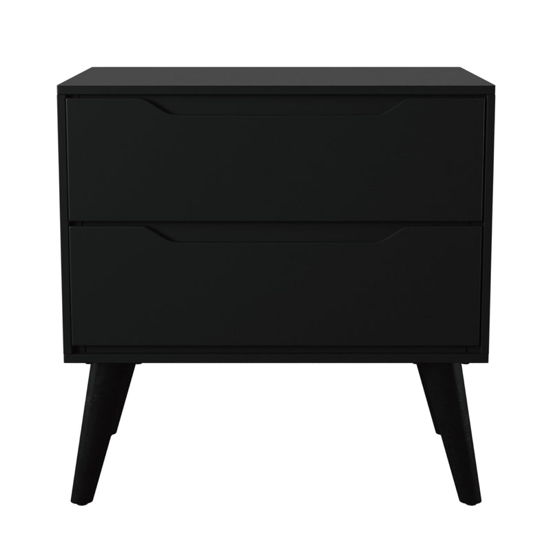 Garro Mid-Century Modern Full Extension 2-Drawer Nightstand