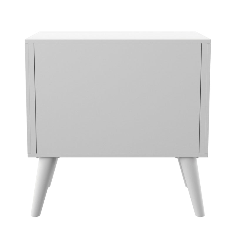 Garro Mid-Century Modern Full Extension 2-Drawer Nightstand