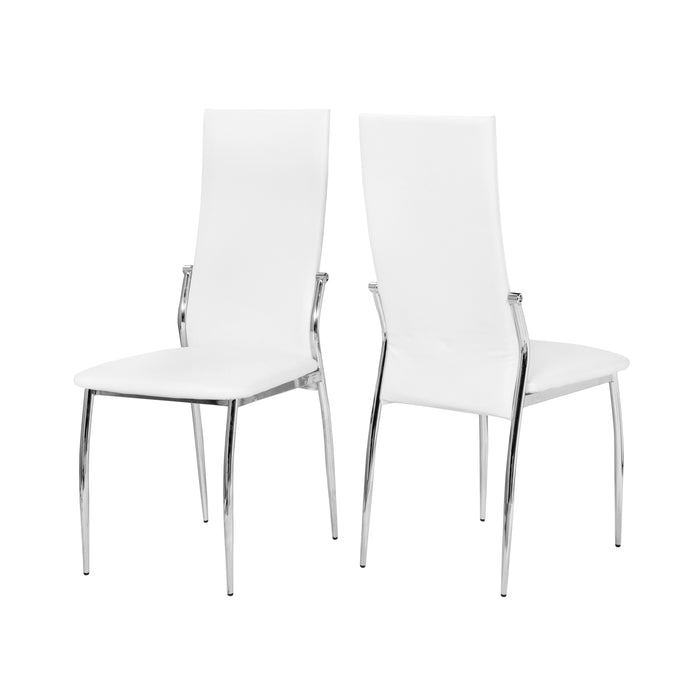 Aldora Contemporary Leatherette Dining Chair, Set of 2