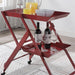 Frank Metal 2 Lipped Shelf Space-Saving Folding & Mobile Serving Cart