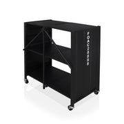 Brandt Shipping Steel Crate Inspired Mobile Folding Bookshelf
