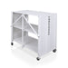 Brandt Shipping Steel Crate Inspired Mobile Folding Bookshelf