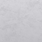 Gray fabric swatch for contemporary gray and black round ottoman