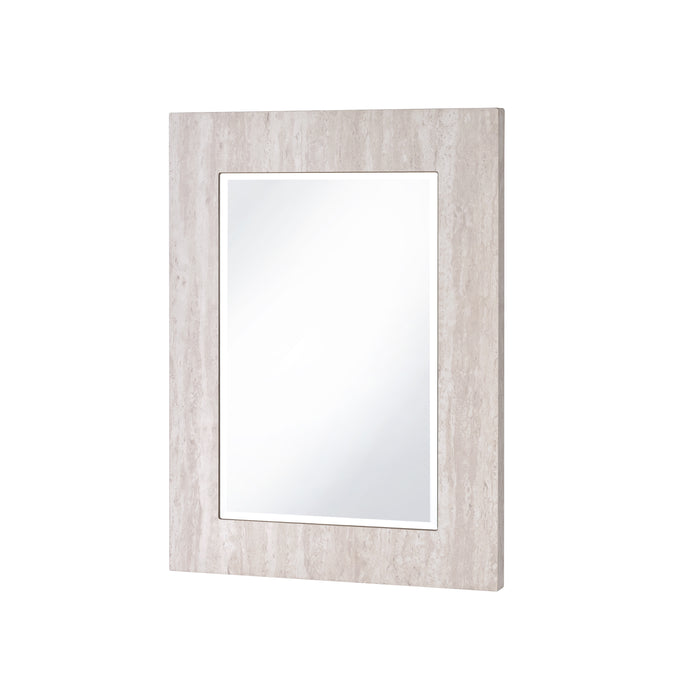 Campton Transitional White Mirror