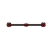 Davey Sand Black Pipe Metal and Red Water Valve Wall Mounted Coat Rack