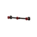 Davey Sand Black Pipe Metal and Red Water Valve Wall Mounted Coat Rack