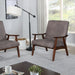 Merlot Hill Mid-Century Modern Armchair