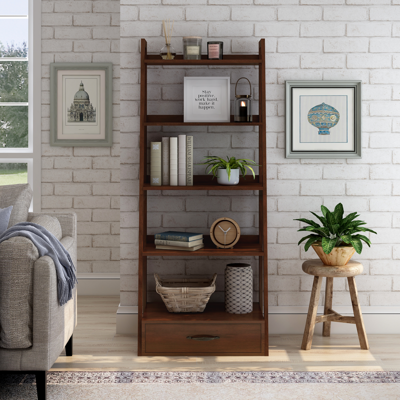 Lansville Transitional Ladder Bookcase