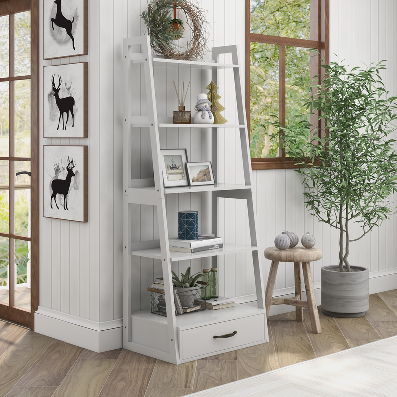 Lansville Transitional Ladder Bookcase