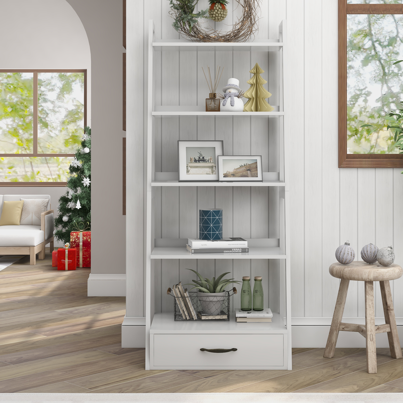 Lansville Transitional Ladder Bookcase