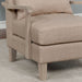 Angela Upholstered Pillow Back Wood Arm & Tapered Leg Accent Chair