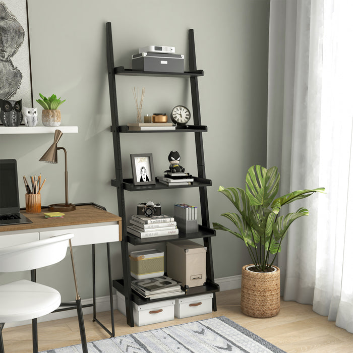 Marcel Mission Style 5-Tier Ladder Bookcase Shelf