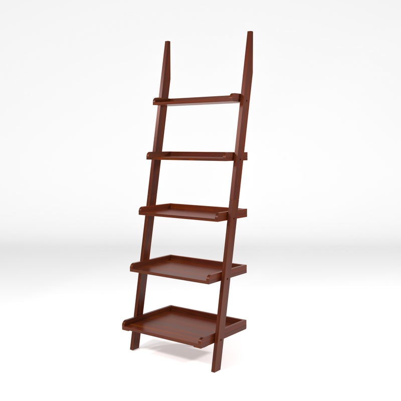 Marcel Mission Style 5-Tier Ladder Bookcase Shelf