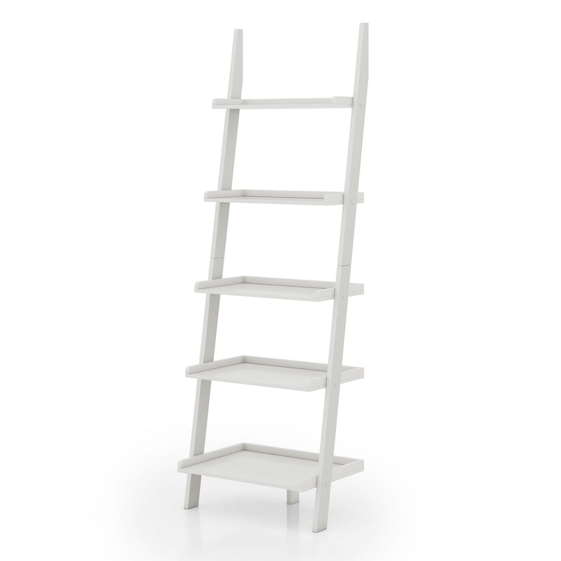 Marcel Mission Style 5-Tier Ladder Bookcase Shelf