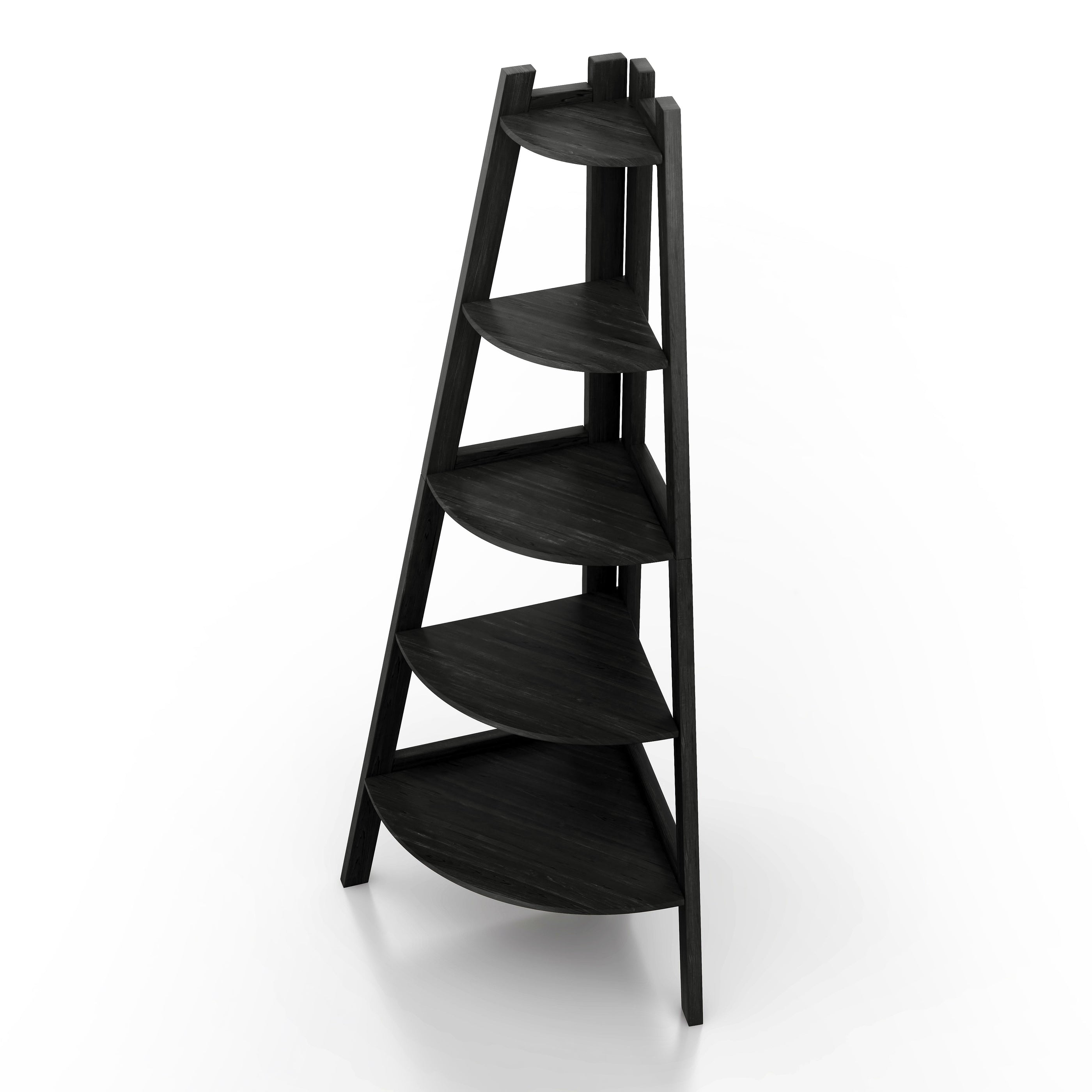 Lyss OpenBacked 5tier Corner Leaning Ladder Display Shelf — 24/7 Shop