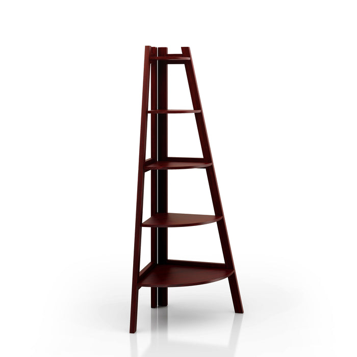 Lyss Open-Backed 5-tier Corner Leaning Ladder Display Shelf