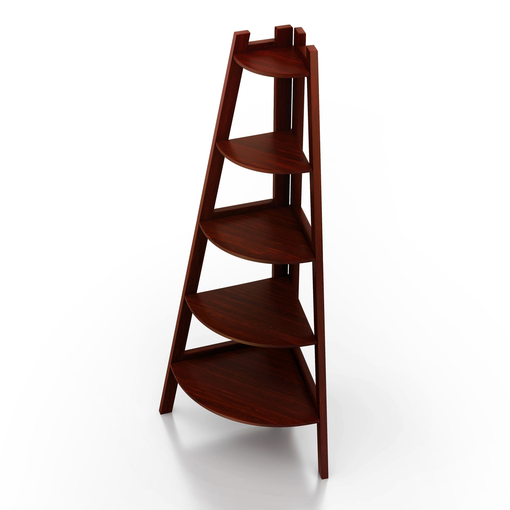 Lyss OpenBacked 5tier Corner Leaning Ladder Display Shelf — 24/7 Shop