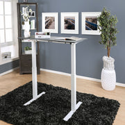 Shuler Contemporary Height Adjustable Desk with USB Power Outlet