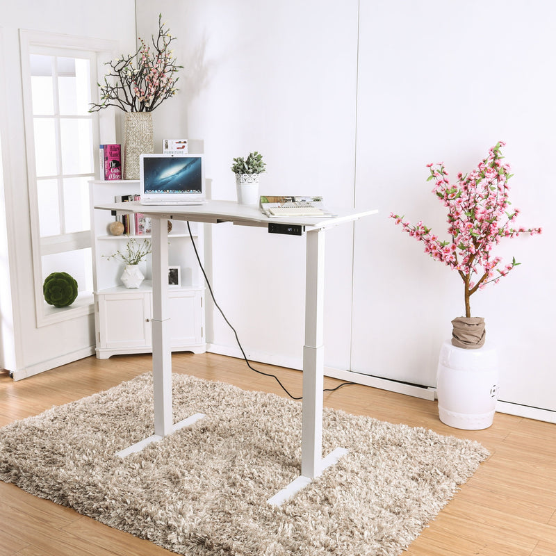 Shuler Contemporary Height Adjustable Desk with USB Power Outlet