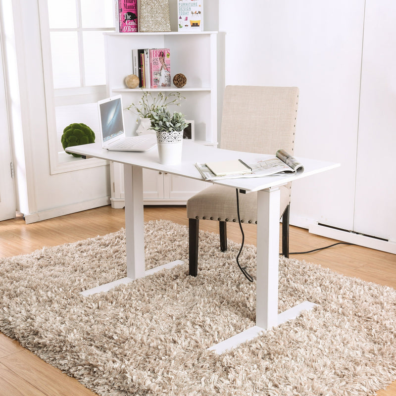 Shuler Contemporary Height Adjustable Desk with USB Power Outlet