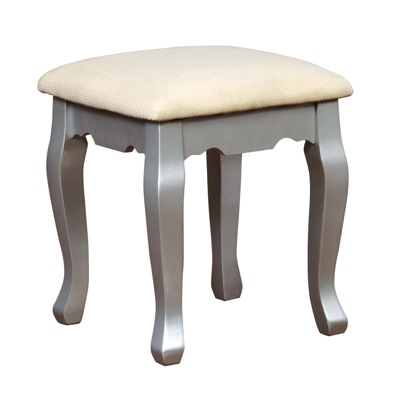 Ellie Traditional Adjustable Mirror 2-Piece Vanity Table and Stool Set