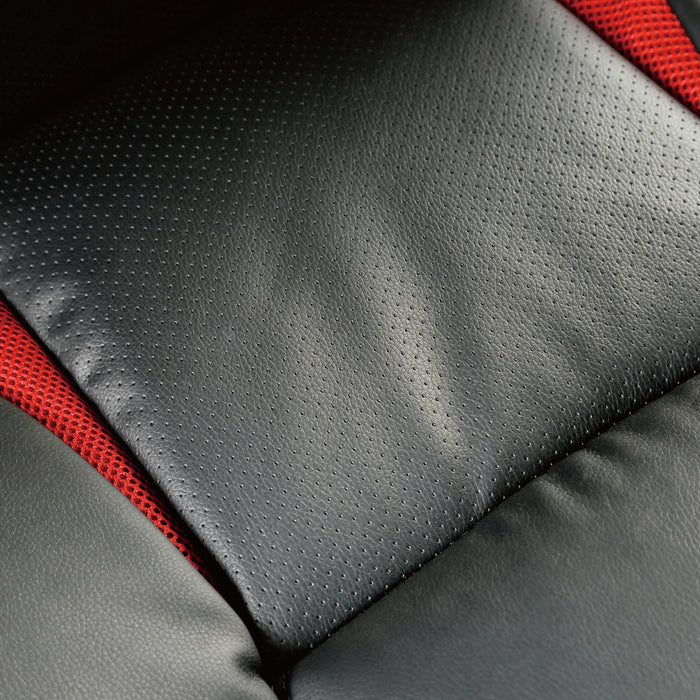 Sid Black & Red Leatherette Motorsport-Inspired Gaming Chair