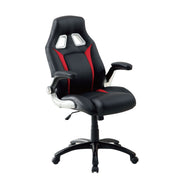 Sid Black & Red Leatherette Motorsport-Inspired Gaming Chair