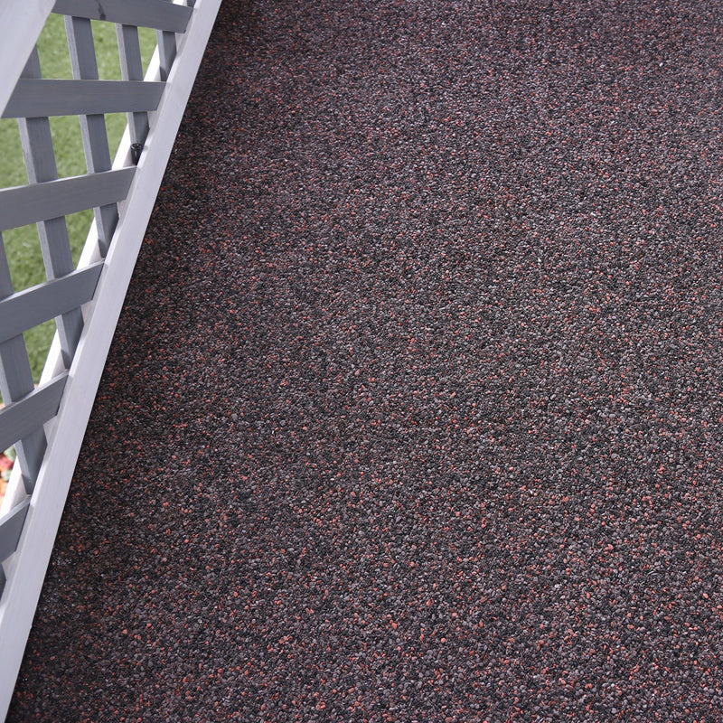 Bryer Transitional Grey and White Lattice Style Pet House