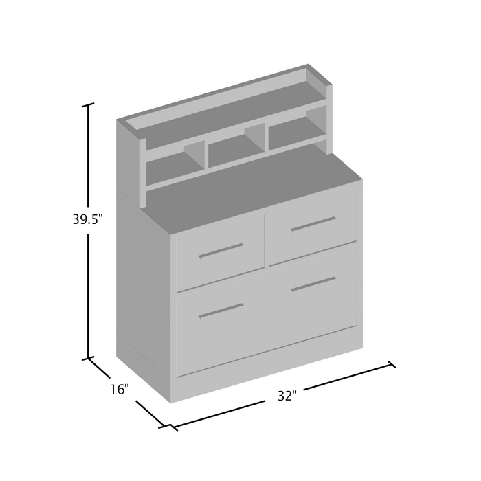 Farley Cappuccino Finish Storage Cabinet