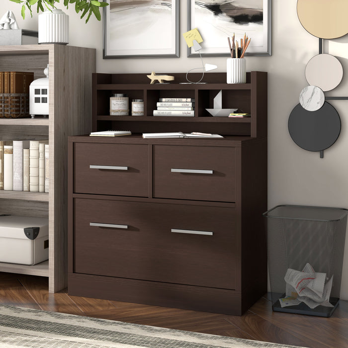 Farley Cappuccino Finish Storage Cabinet