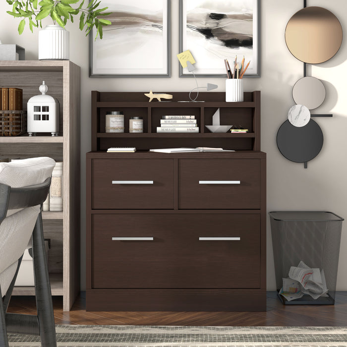 Farley Cappuccino Finish Storage Cabinet