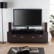 Cordella Cappuccino Multi-Storage Wire Managment 6-inch TV Console