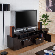 Cordella Cappuccino Multi-Storage Wire Managment 6-inch TV Console